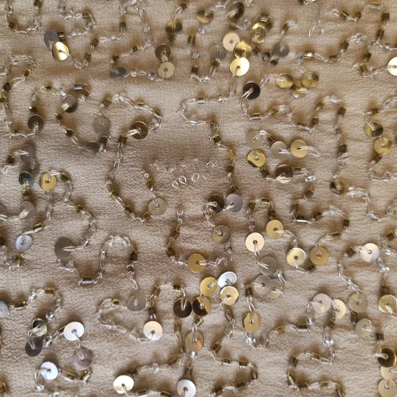 Aidan Mattox Cutout Beaded Silk Dress, 14, Used - Picture 15 of 15